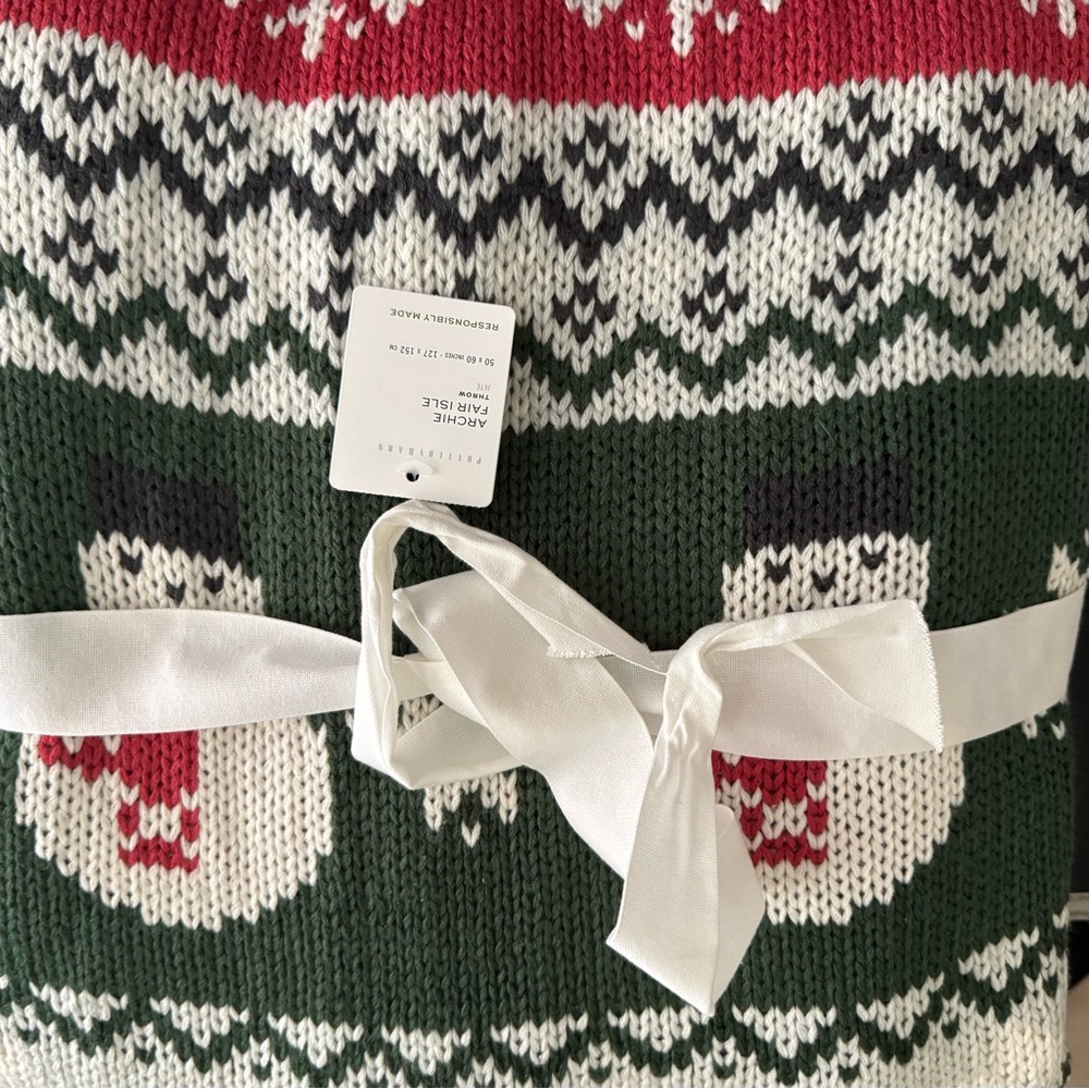 Pottery Barn Archie Snowman Blanket - Picture 5 of 5